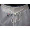 white long train petticoat for mermaid dress, evening dress